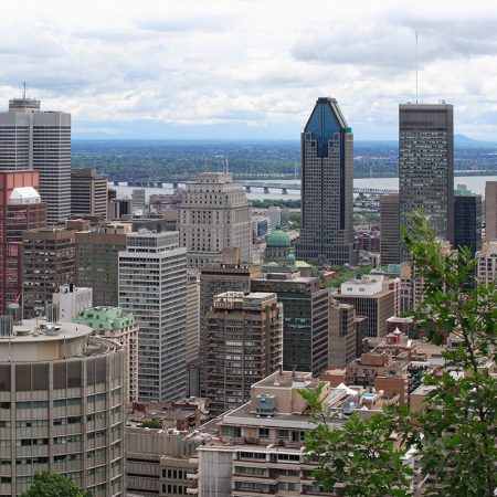 An image of Montreal, Quebec, from Mont Royal.